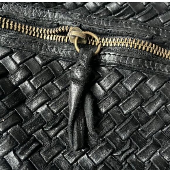Langellotti Black Woven Leather Purse NEW! - Picture 7 of 9